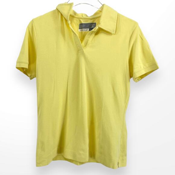 CUTTER AND BUCK Yellow Short Sleeve Polo T-Shirt - Picture 8 of 13